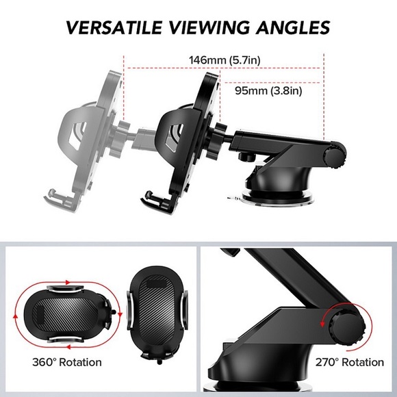 360° Mount Holder Car Windshield Stand Sticky Pad - Picture 6 of 9